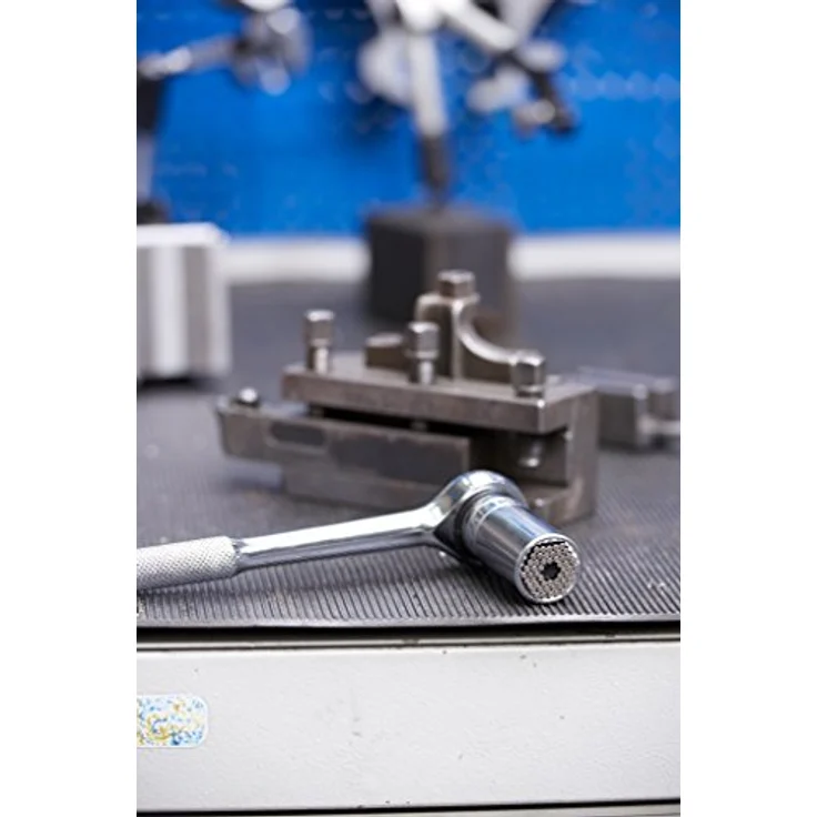 Wiha Bit- und Steckschlüsselset Gripper, 3/8″ Steckschlüssel-Einsatz mit 54 gehärteten Stahlstiften für Schrauben bis 8 mm Höhe, robustes Gehäuse aus legiertem Stahl – Bild 8