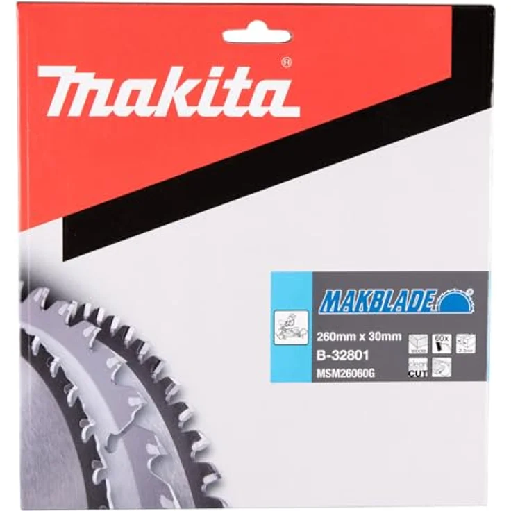 Makita Sägeblatt MAKBLADE für Kappsäge (260 x 30 mm, 60 Zähne) B-32801 – Bild 3