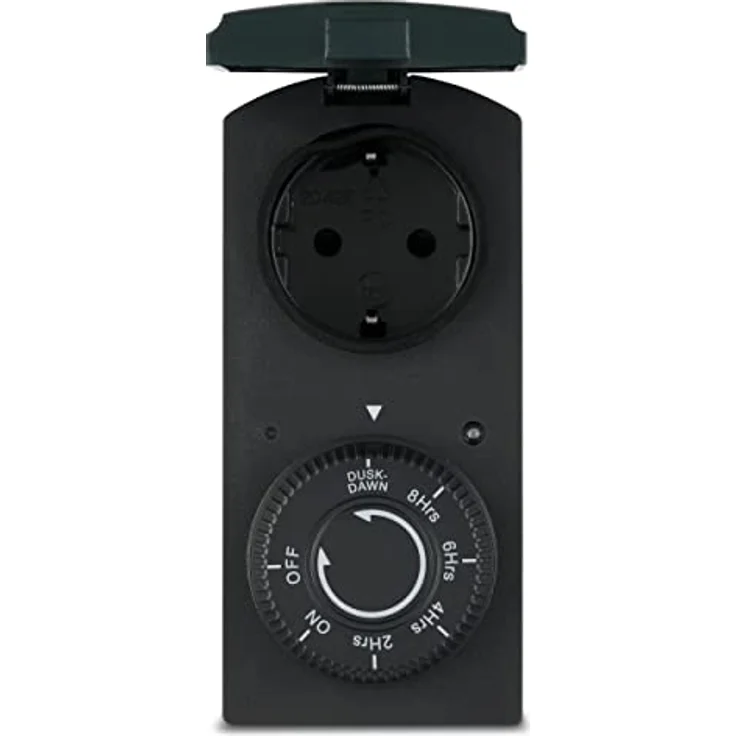REV Zeitschaltuhr mechanisch IP44 schwarz-grün, 0025720502 – Bild 4