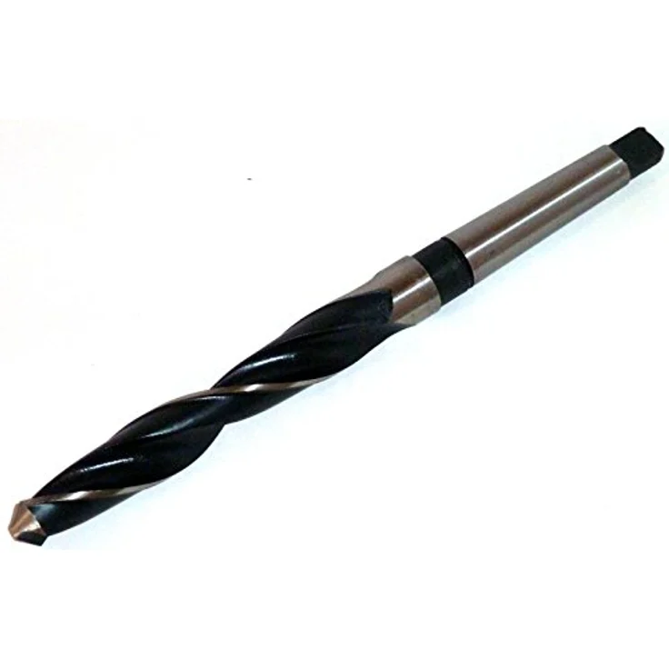 PeTools Spiralbohrer 10 tlg. HSS Konus-Bohrer, Stahlbohrer 14-23mm, Morsekegel MK MK1, MK2, DIN345, dampfangelassene Oberflächenbehandlung – Bild 2