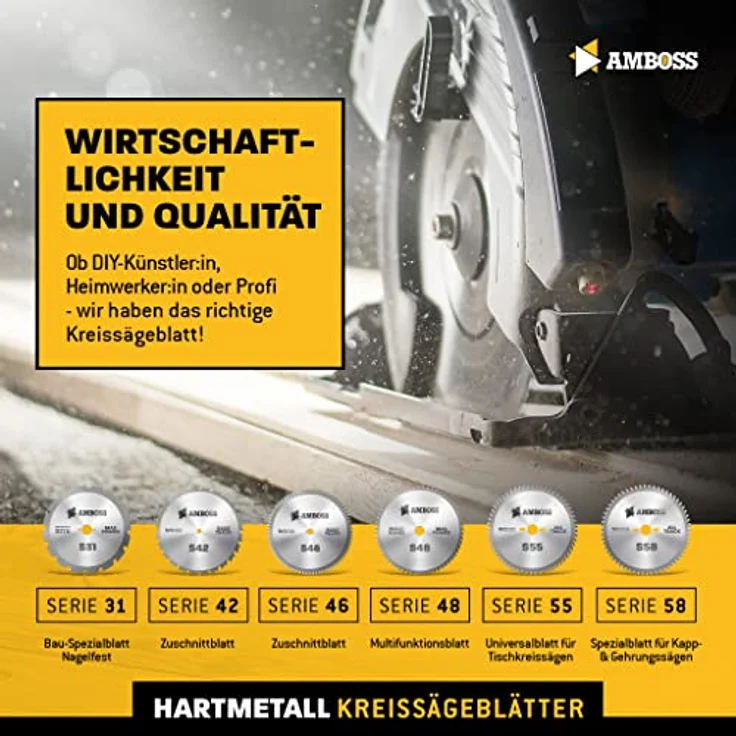 Amboss HM Kreissägeblatt - 250 x 3.2 x 30 Z=16 FWF – Bild 8