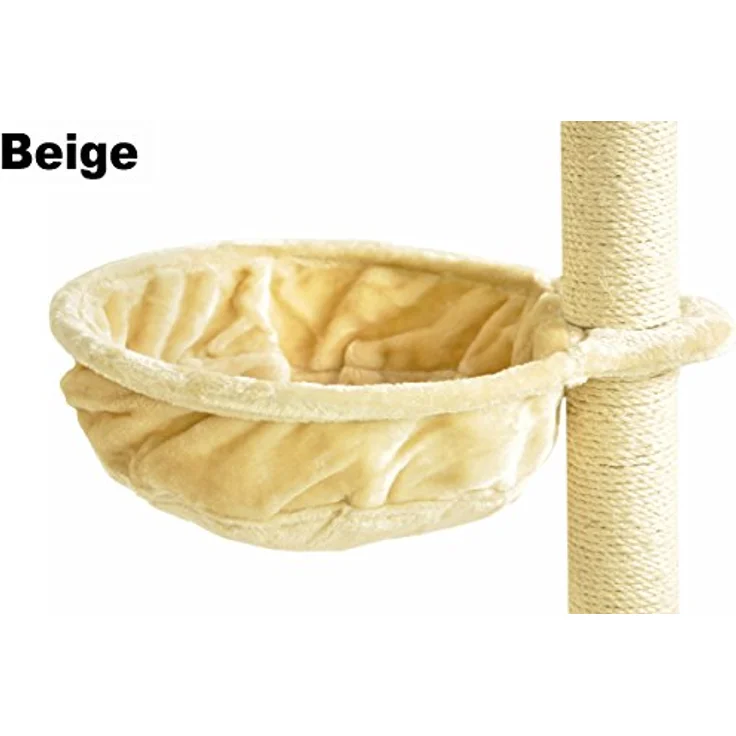 nanook Liegemulde für kräftige Katzen, Schlafmulde und Aussichtsplattform für Kratzbäume, kuscheliges Katzenbett zum Nachrüsten, 40 cm Ø, Tiefe 12 cm, metallverstärkter Rahmen, passend zu Kratzbäumen Sigurd und Niklas – Bild 2