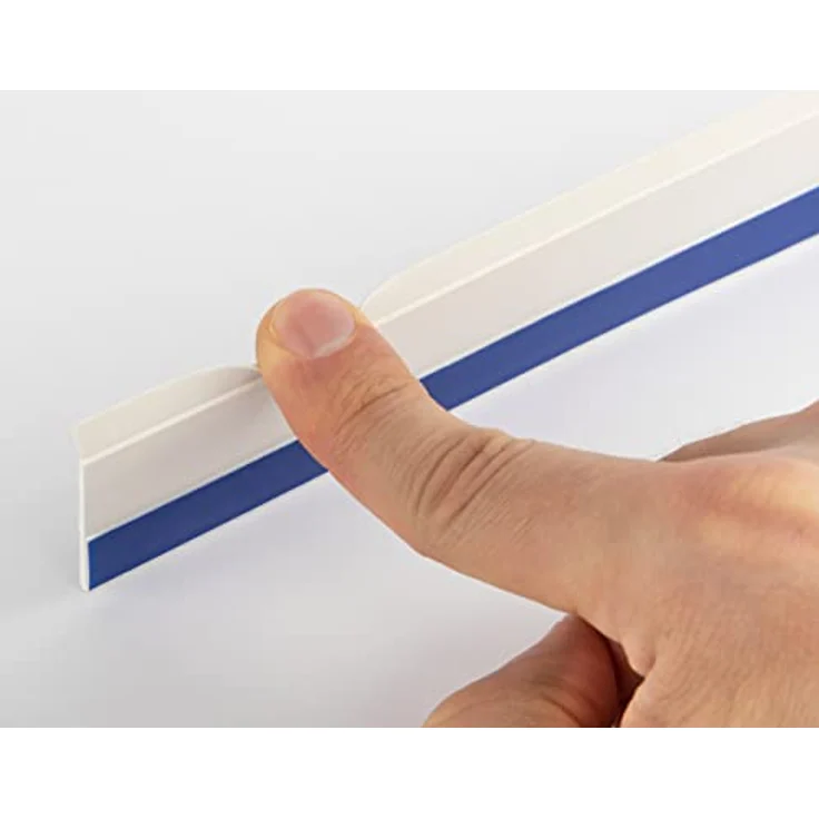 SCHELLENBERG PVC-Flachleiste, selbstklebend, 50 m, Breite 3/4/5 cm, weiß, für Fugen und Übergänge an Fenstern, Schränken oder Türen – Bild 5