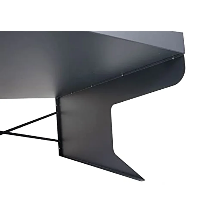 PROREGAL Mähroboter-Garage XL, wetterfeste Metallgarage mit Pflanzkasten, 47x70x100cm, anthrazit – Bild 2