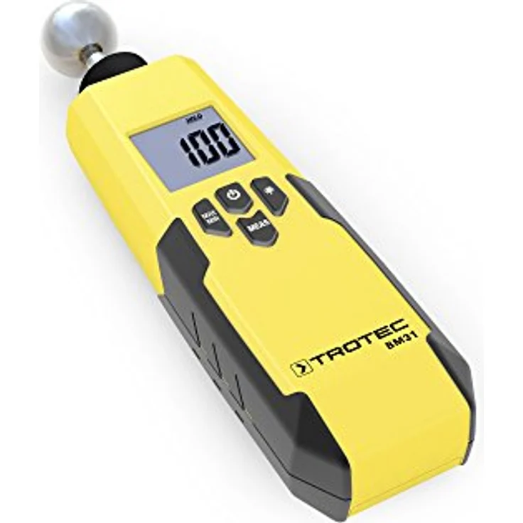 TROTEC BM31 Feuchteindikator, Feuchtemessgerät mit 0–100 Digit Messbereich, zerstörungsfreie Messung für Wand, Boden und Decke, 5–40 mm Eindringtiefe, kompaktes Design – Bild 3