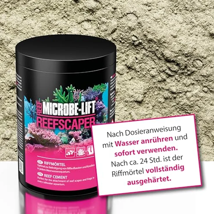 MICROBE-LIFT Reefscaper - 500 g - Professioneller Riffmörtel für sichere Korallenbefestigung in Meerwasseraquarien – Bild 5