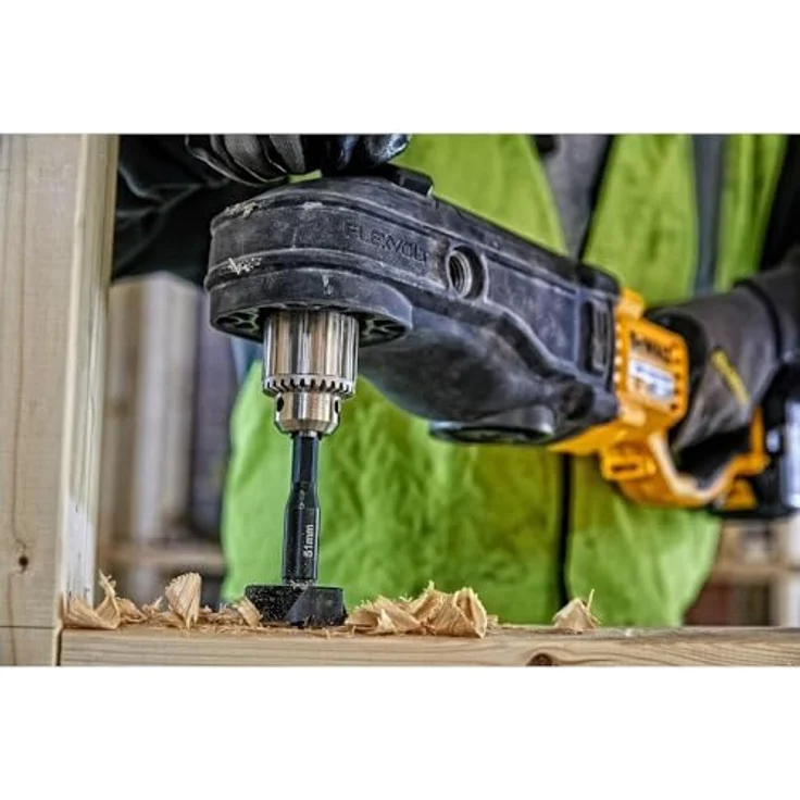 Dewalt Rapid-Holzbohrer 25 - 117 mm, extra scharf mit 3 Schneidkanten und aggressiver Zentrierspitze, Durchmesser 76 mm – Bild 4