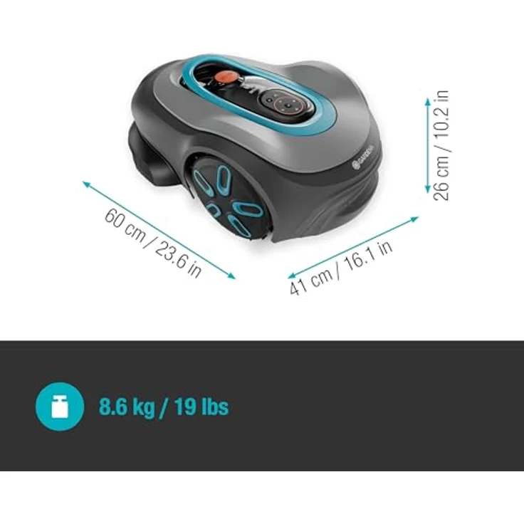 Gardena Mähroboter smart SILENO pro, 600 m², Schnittbreite 16 cm, Induktionsgestützte Navigation, KI-gestützte LONA™ Intelligence, Begrenzungskabel – Bild 3