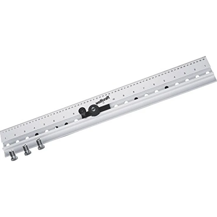 wolfcraft Dübelleiste 4650000 – Präzise Bohrschablone zum Möbelbau von Schränken & Regalen – Für Dübelverbindungen und Lochreihen – 32mm Raster – Bild 1