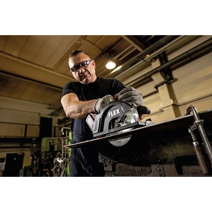 FLEX Metall-Handkreissäge CSM 57 18-EC, 18 V Akku mit P-Set 55 R und Führungsschiene – Bild 7