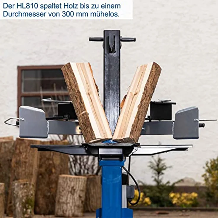 Scheppach Holzspalter HL810 | 230V Anschluss - 3000W Leistung | Hydraulikspalter stehend | Spaltgutlänge 550mm | Spaltdurchmesser 300mm | 8 Tonnen Spaltkraft | Brennholzspalter mit Vario Spalt System – Bild 4