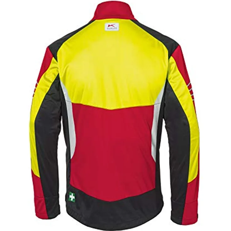 Kübler Ultrashell Pro Jacke 1751, Arbeitsjacke für Forst mit Reflexstreifen und Vordertaschen, schwarz/warngelb, Größe XL – Bild 2
