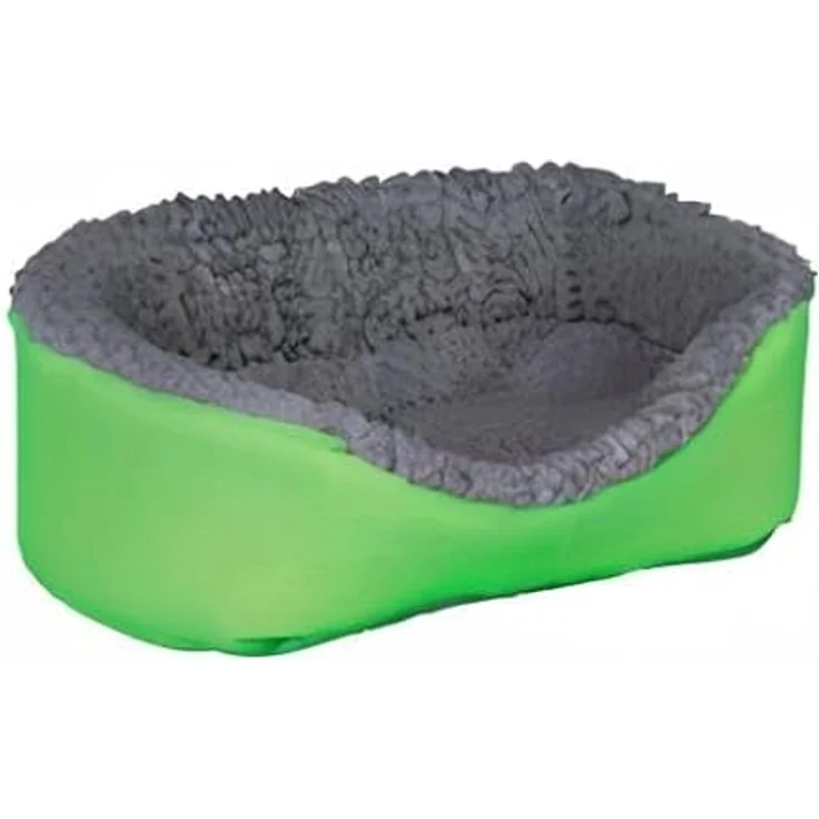 TRIXIE Tierbett Trixie Kleintierkuschelbett - ca. 30 x 27 cm, Nylon mit kuscheligem Lammfell-Imitat, verschiedene Farben – Bild 2