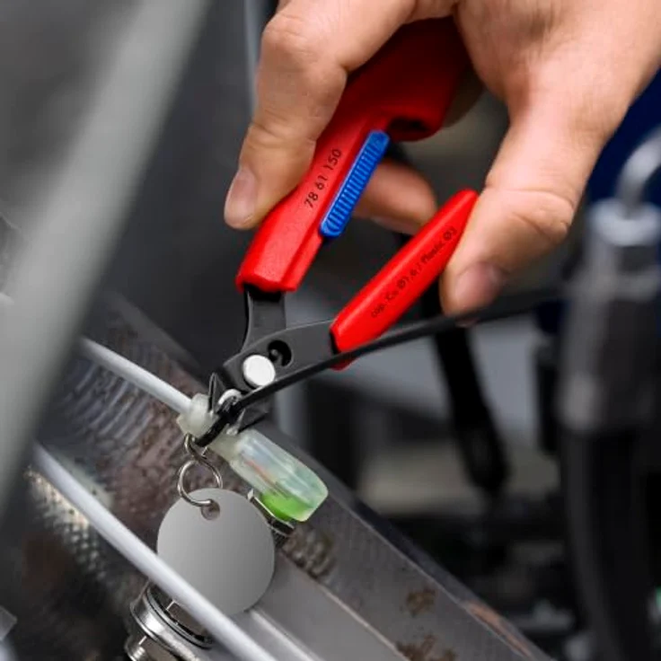 Knipex 78 61 150 Elektronik- und Feinmechanik Seitenschneider, kompakte Zange mit schmalen Griffen für präzise Schnitte bis Ø 1,6 mm, 158mm – Bild 2
