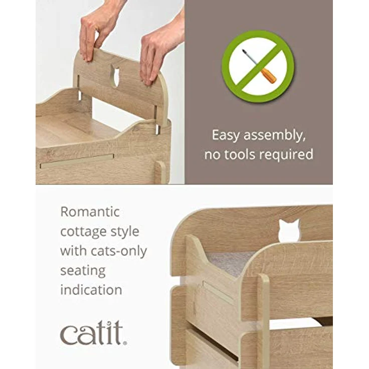 Catit Vesper Katzenmöbel Cottage, Eiche – Bild 2