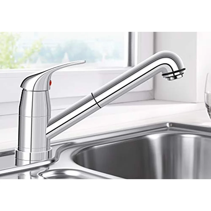 Blanco Daras S-F Vorfenstereinbau chrom HD, hochwertige Armatur für langlebige Nutzung – Bild 2