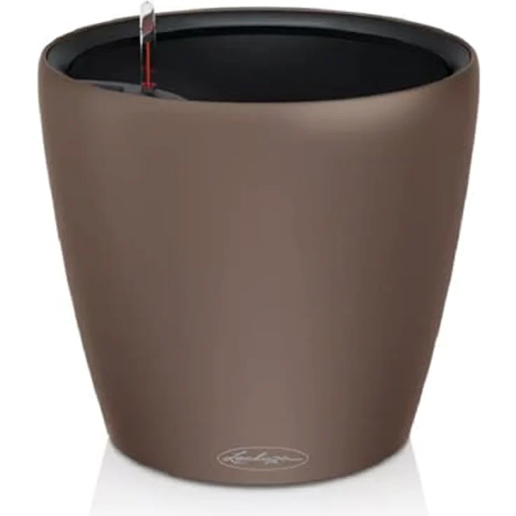 LECHUZA Classico Color LS Muskat, Pflanzgefäß mit Bewässerungssystem, Ø 43 × 39 cm, 28 l Pflanzvolumen, 6 l Wasserspeicher – Bild 1