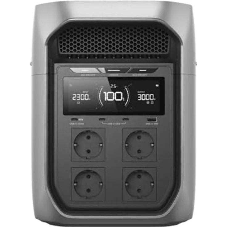 ECOFLOW Delta 3 Max Plus, Portable Powerstation mit 3.000 W Ausgang, LiFePO4 Akku – Bild 2