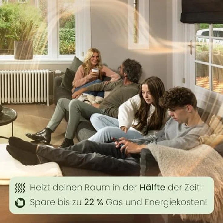 SpeedComfort Erweiterungsset: Smartes Heizgebläse für Heizungen - Langlebiger Heizverstärker für Unterheizungen und Heizkörper - zum Sparen von Energie und Heizkosten – Bild 3