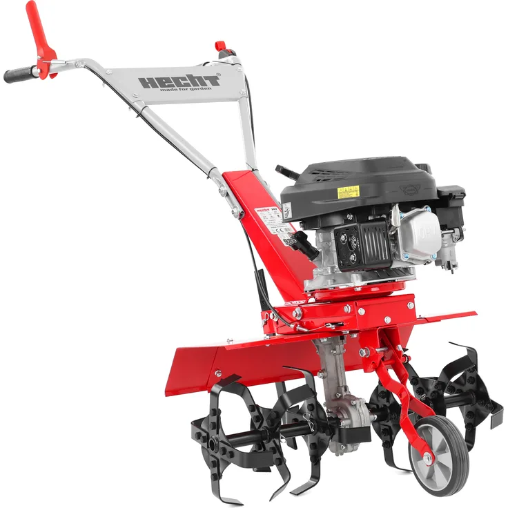 HECHT Gartenhacke 747, Benzin Motorhacke mit 173 cm³ Motor, 60 cm Arbeitsbreite, ergonomische Griffe