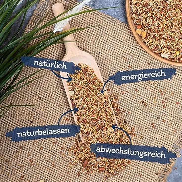 Lyra Pet® | 25 kg Streufutter schalenfrei | Wildvogelfutter ohne Schalen | Ganzjahres Vogelfutter für Wildvögel | Schalenlos & Fetthaltig | Ideal für Balkon & Terrasse | Kraftspendend & Sauber – Bild 2