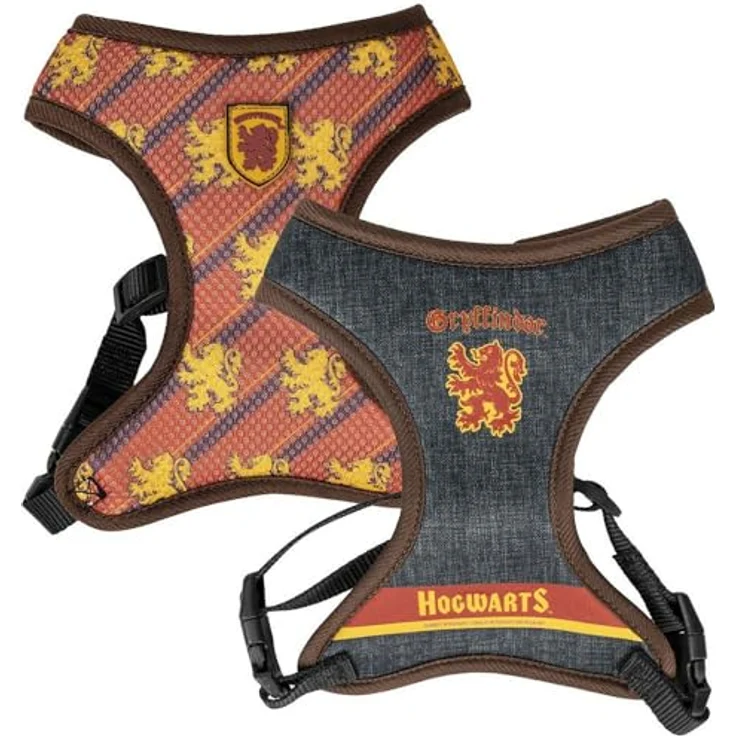 Cerda Hunde-Geschirr Harry Potter Gryffindor, Premium XS/S, 100% Polyester, verstellbare Gurte für optimalen Halt – Bild 1