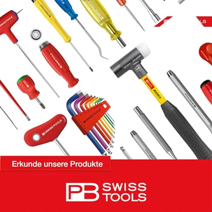 PB Swiss Tools T-Griff Innensechskant Set | 100% Swiss Made | 5-teiliges Quergriff Sechskant Schraubendreher Set 2,5-6 mm für Schraubarbeiten in Industrie und Handwerk – Bild 4