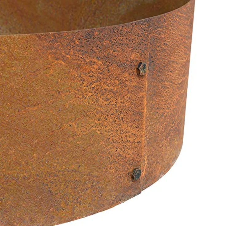 Hochbeet Pflanzring Edelrost Ø 80 cm Rost Pflanzgefäß Pflanzkübel Cortenstahl – Bild 4