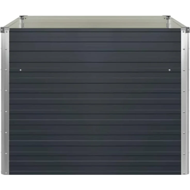 vidaXL Hochbeet Anthrazit 100 x 100 x 77 cm Verzinkter Stahl – Bild 7