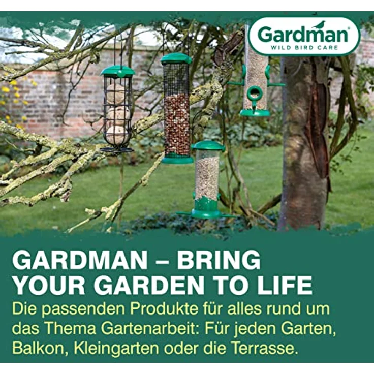 Gardman A01234 KST-Vogelfutterstation mit Deckel, 2 Plätze – Bild 6