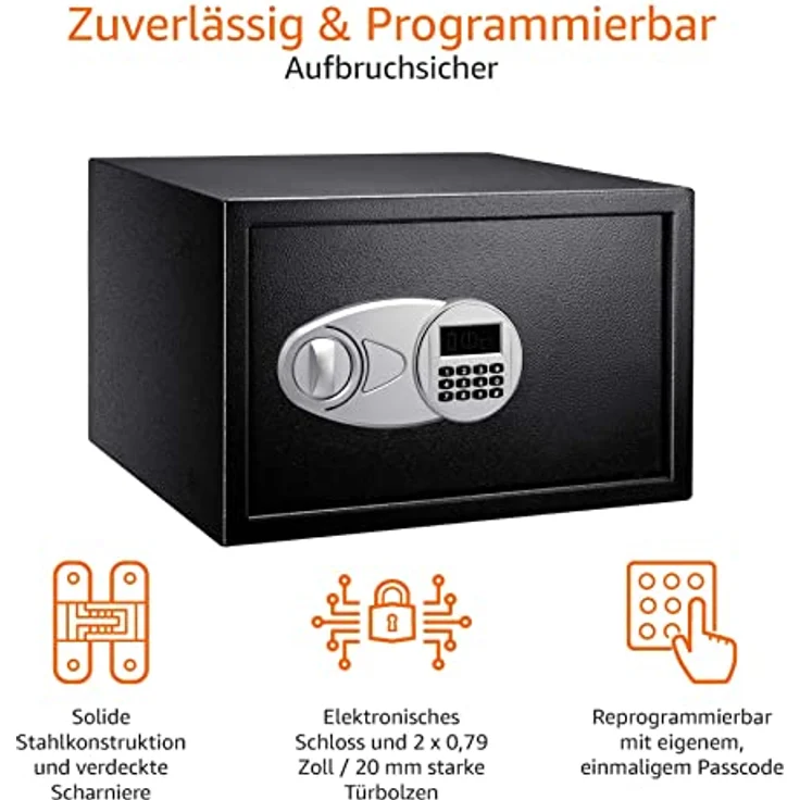 AmazonBasics Tresor, 34 l, Schwarz – Bild 4