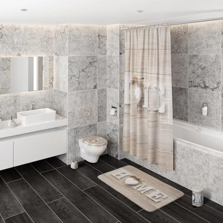 Sanilo WC Sitz Home, Hochwertiger und Stabiler Toilettendeckel aus Holz mit verstellbaren Scharnieren, leicht montierbar – Bild 6
