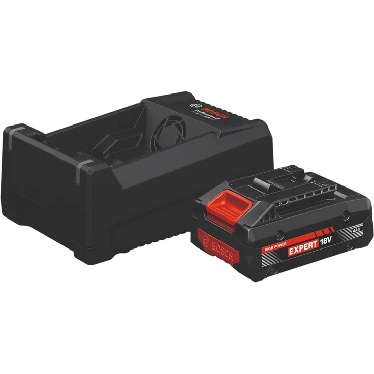 Bosch EXPERT EXBA18V-40 + GAL 12V/18V-80 Starter Set, 18 V mit 1x 4,0 Ah Akku und Ladegerät, hohe Leistung für professionelle Anwendungen