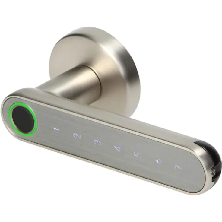Orno ZS-853, Intelligentes Schloss mit Touch-Tastatur, Bluetooth 4.0 und Fingerabdruckleser, schlüssellose Türöffnung, symmetrisch für rechts und links