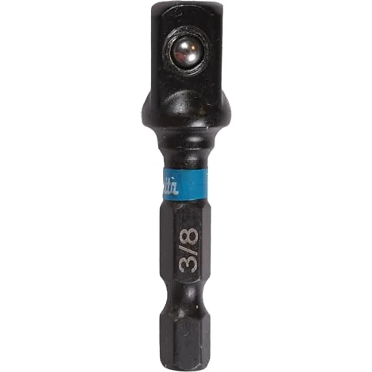 Makita Adapter 3/8' 4KT - 1/4' 6KT, Hochlegierter S2-Spezialstahl für Schlagschrauber