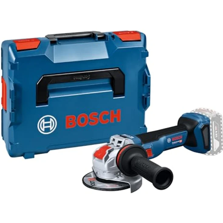 Bosch Professional GWX 18V-11 S, Akku-Winkelschleifer mit X-LOCK, 1100 Watt, inklusive Zubehör und L-BOXX – Bild 2