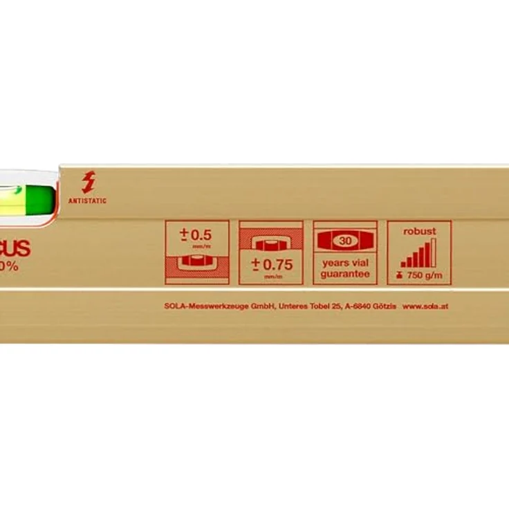 Sola Wasserwaage Aluminium AZ 180 , Länge : 180cm – Bild 6