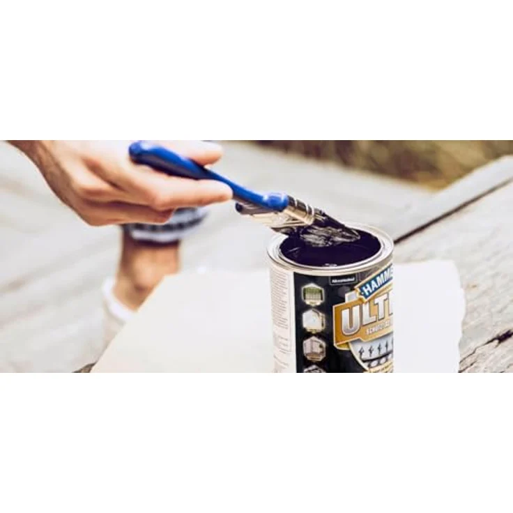 Hammerite Ultima Metall Schutzlack für alle Metalle, direkt auf Rost Glänzend RAL9006 Silber 750ml – Bild 4