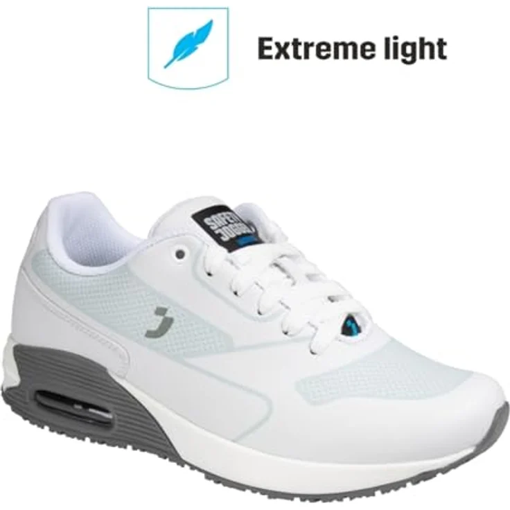 Safety Jogger Works Berufsschuh mit ELA-Sneaker, stoßdämpfend und rutschfest, für Gastronomie und Medizin, schwarz – Bild 6
