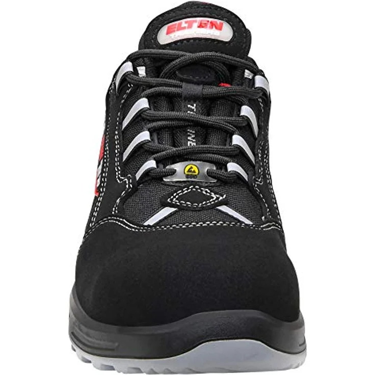 ELTEN Sicherheitsschuhe SENEX XXT ESD S3, Herren, Textil, Kunststoffkappe (leichter als Stahlkappe), leicht, sportlich, Schwarz/Rot, Größe: 48 – Bild 2
