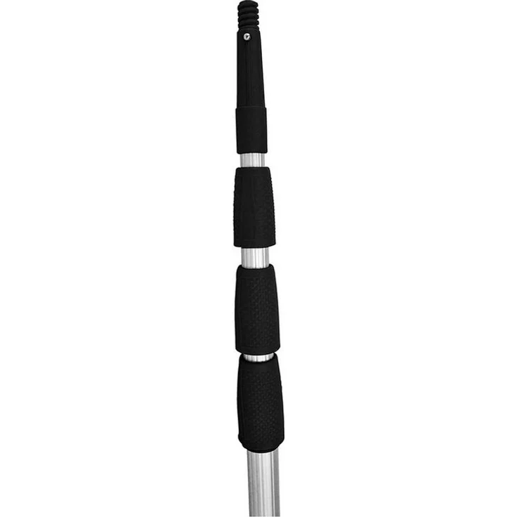 Pullach Hof Teleskopstiel Teleskopstange Teleskop-Stange 6 Meter 3-Fach Kopf, Gewinde, Druckknopf, Konisch Aluminium – Bild 1