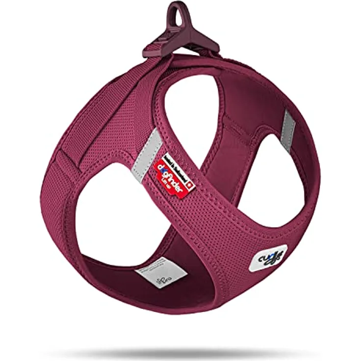 Curli Vest Harness Clasp Air-Mesh, PN2805, Rot (Ruby), M