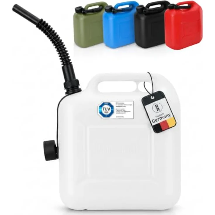 hünersdorff Kraftstoff-Kanister STANDARD 20l, UN-zugelassen für Benzin und Diesel, TÜV-geprüfte Produktion, natur – Bild 3