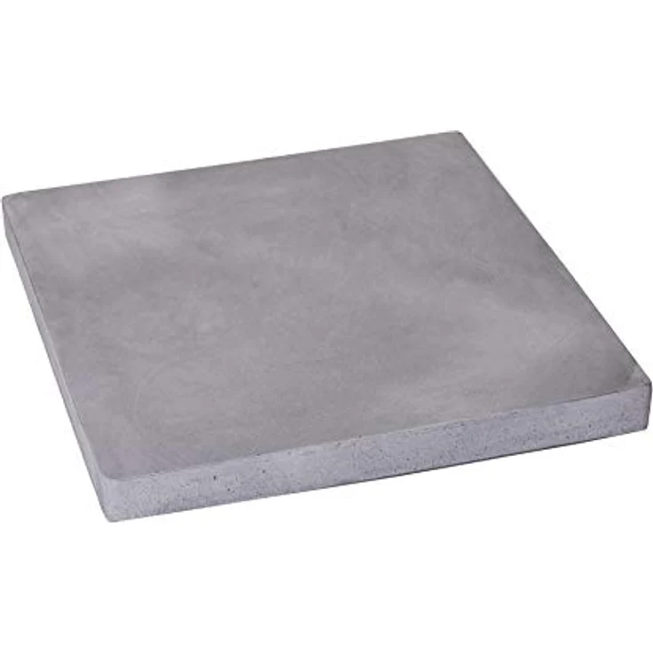 VIVANNO Untersetzer mit Rollen Pflanzenroller eckig Kunststein Movo Grau - 4 x 28 x 28 cm – Bild 1