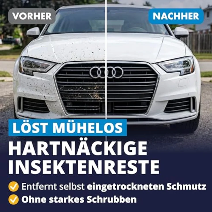LICARGO Insektenentferner Auto 750ml – kraftvoller Insektenreiniger für Lack, Glas, Chrom und Kunststoff, pink mit Grapefruitduft – Bild 2