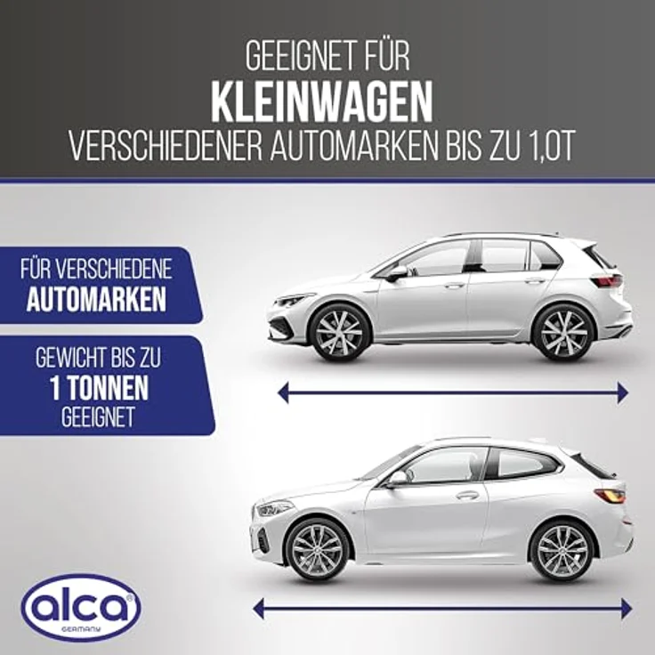 alca Wagenheber Scherenwagenheber mit Ratsche 1t Universal Hubhöhe 100 - 350mm, leicht und robust, drehbarer Sattel, 2 kg, schwarz – Bild 2