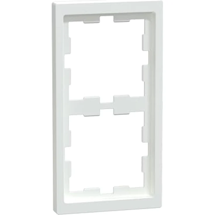 Merten Abdeckrahmen D-Life 2-fach, Lotosweiß, IP20, Thermoplast brillant – Bild 1
