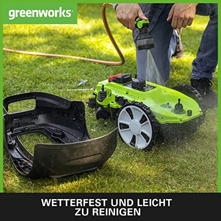 Greenworks Optimow S Rasenmäherroboter für Rasenflächen bis 300 m2 mit 30 % Gefälle, extrem leise, Bluetooth-Appgesteuert, erweiterte Sicherheitsfunktionen, Diebstahlschutz, 3 Jahre Garantie – Bild 5