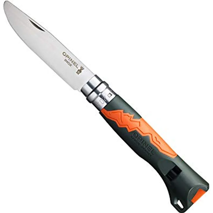 Opinel Outdoor Junior No. 07 Taschenmesser mit Pfeife khaki – Bild 3