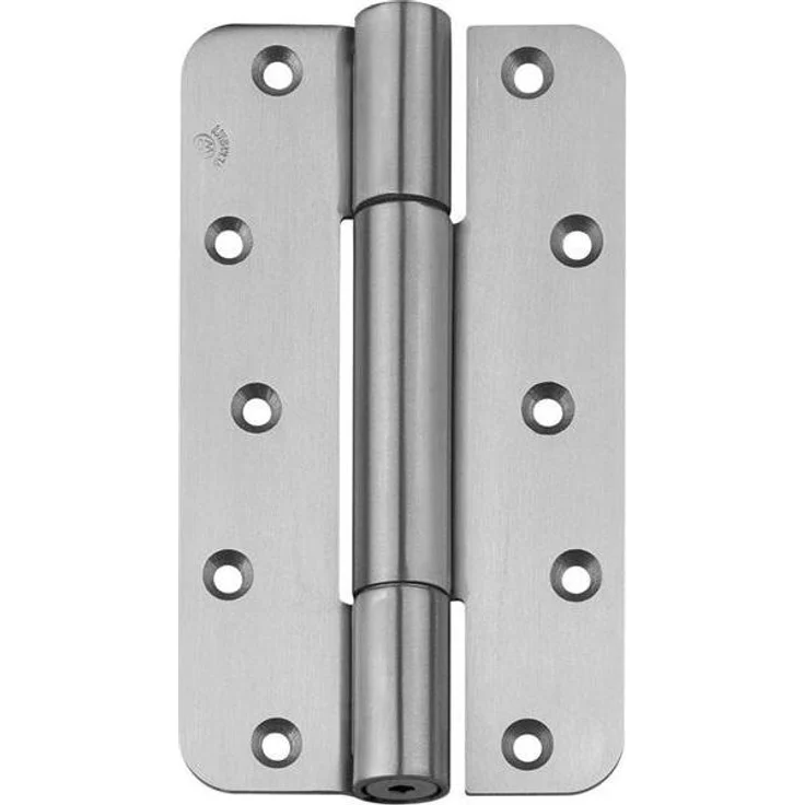 BSW Objektband System V 8600, Türband für stumpf einliegende Türen, 200 kg Tragkraft, Edelstahl, wartungsfreie Gleitlagerung, verstellbare Andruckfunktion